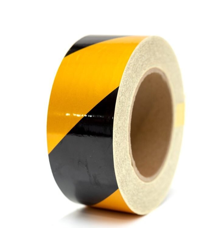 شريط تحذير اسود* اصفر